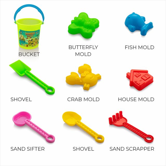 Se7en Beach Toys set/ Gardening & Outdoor Tool Kit with Molds